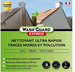 NETTOYANT POLLUTION ET TACHES À ACTION RAPIDE VAUTO-NETTOYANT SURPUISSANT V RÉNOVE INSTANTANÉMENT EN 30 MIN UNIVERSEL: ÉLIMINE TRACE NOIRE, POLLUTION ET SALISSURE ORGANIQUE V SOL, MUR TOITURE ET TOUS MATÉRIAUX: ENDUIT, CRÉPI, PIERRE, BÉTON, BRIQUE, TERRE CUITE, BOIS...